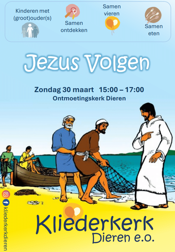 Zondag 30 maart Kliederkerk