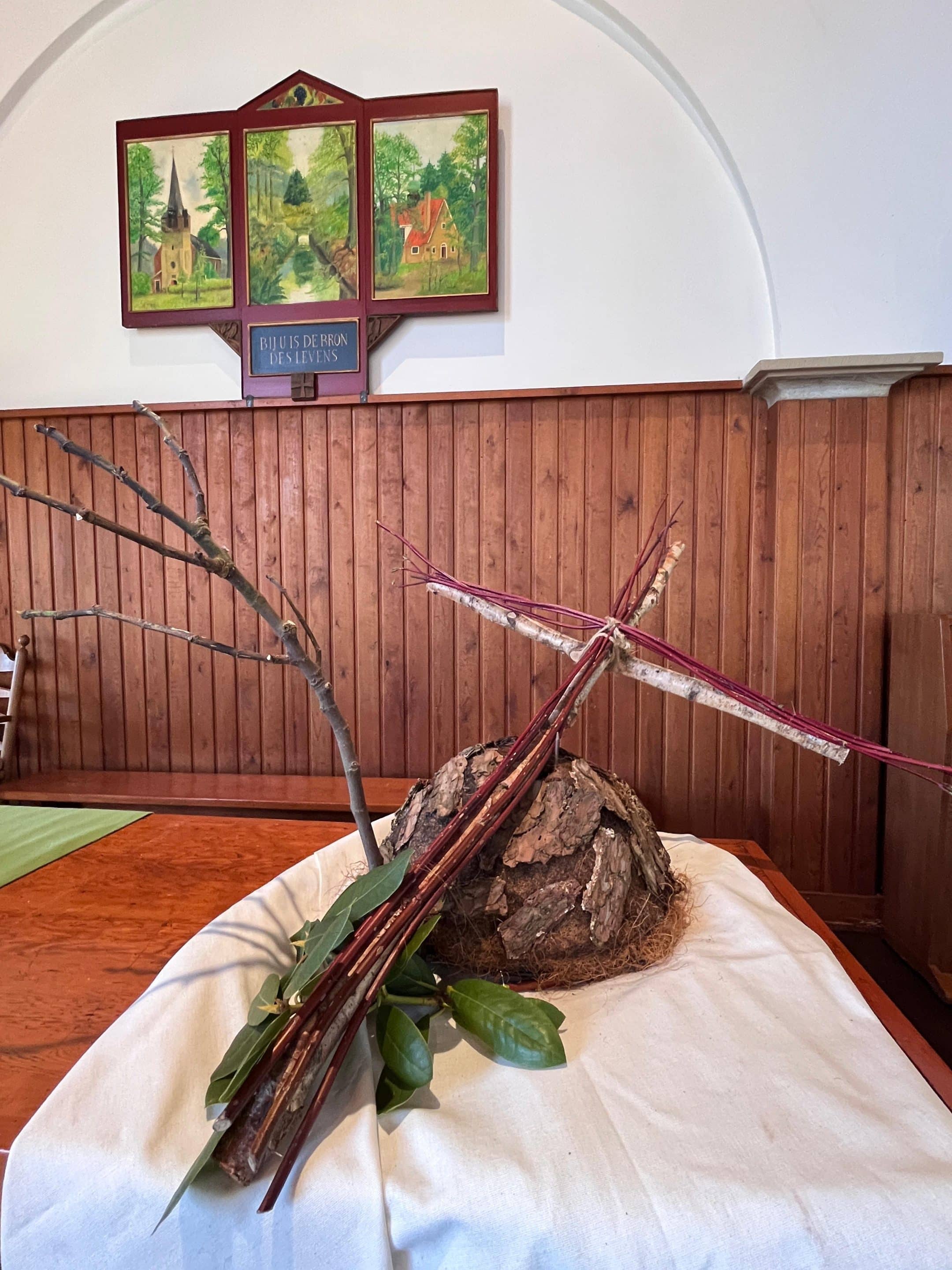Liturgische bloemschikking zondag 23 maart