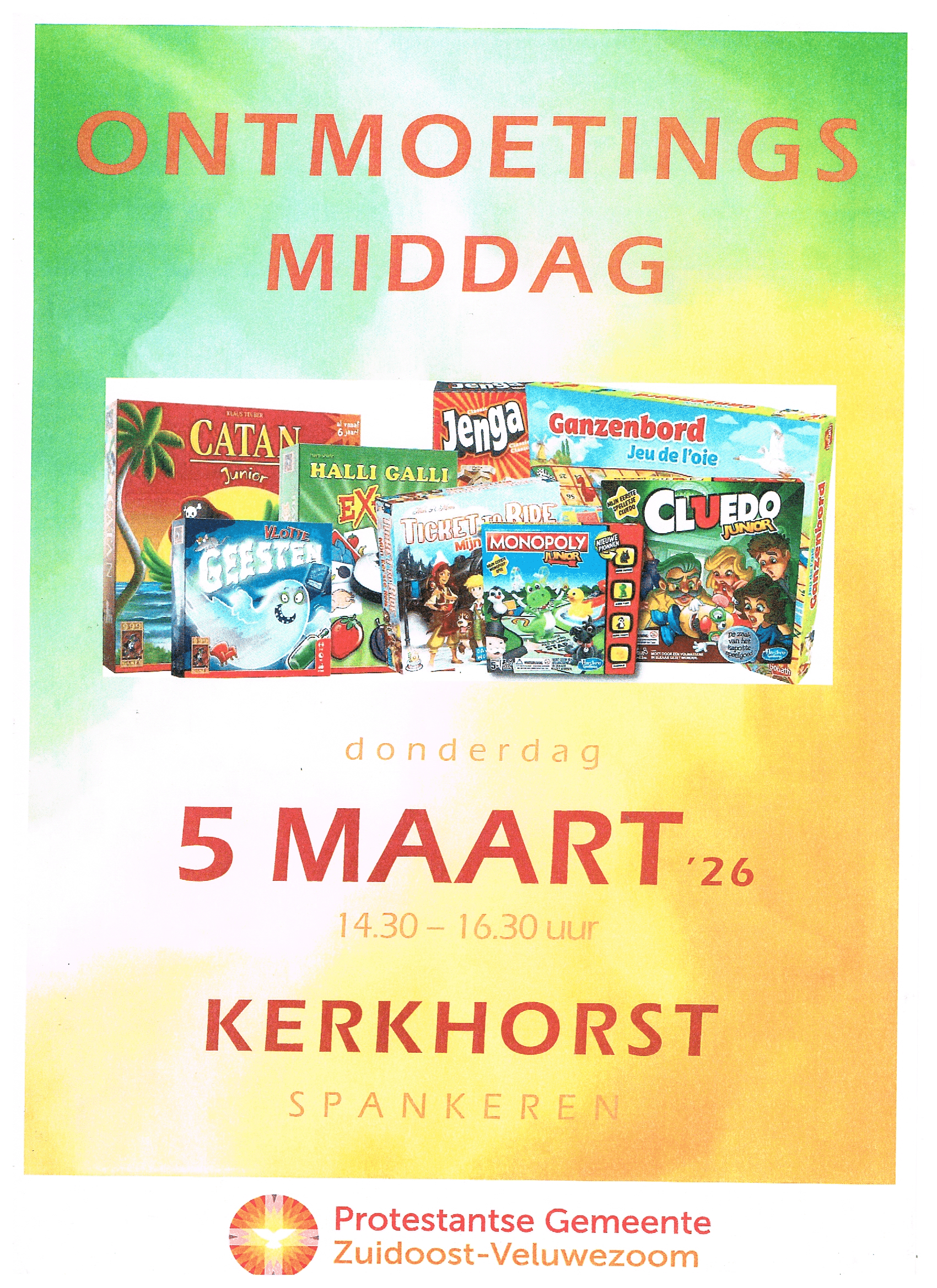Ontmoetingsmiddag op 5 maart